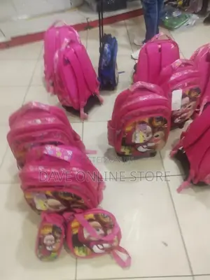 3 Kids Trolley School Bag Set