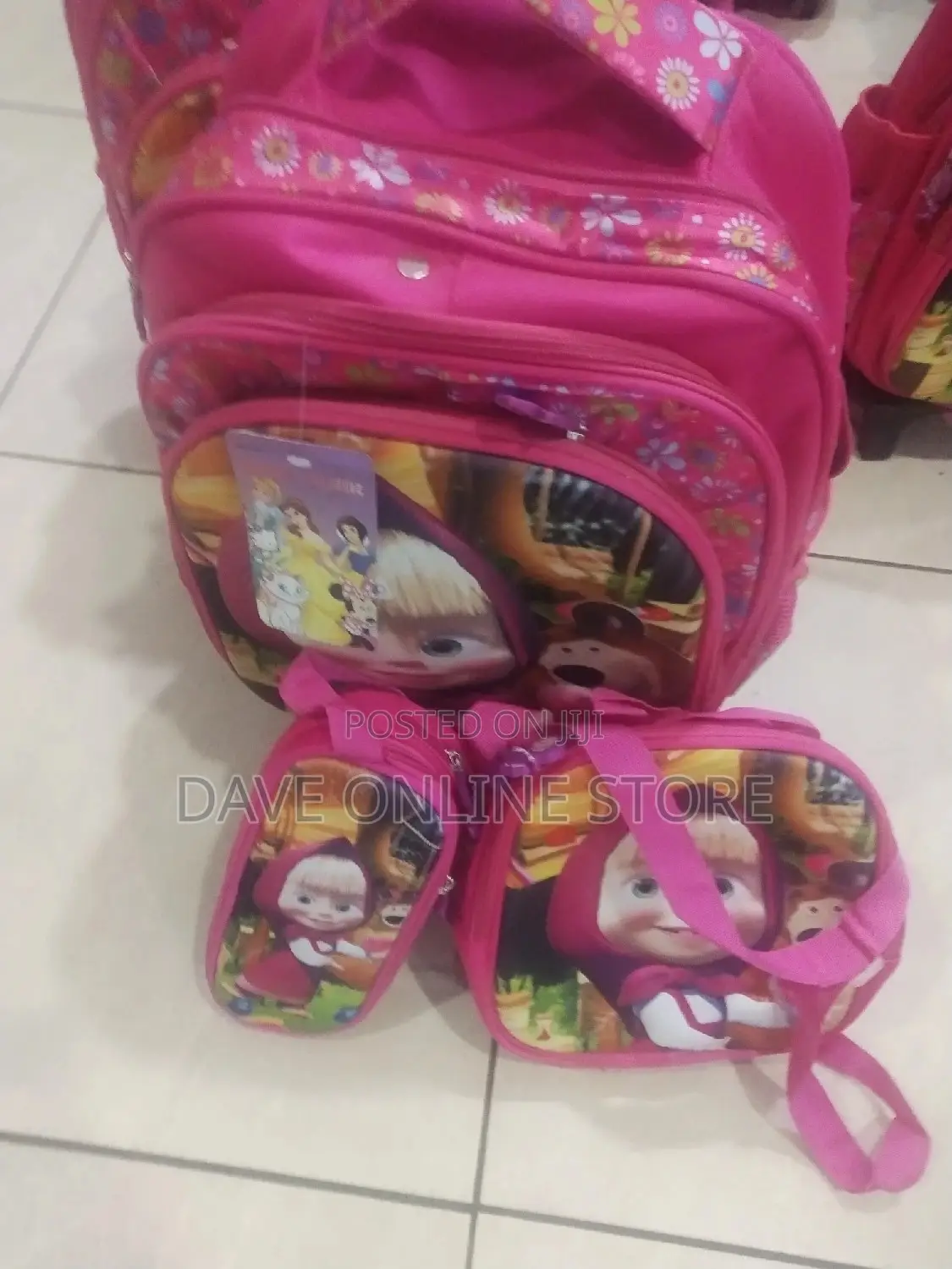 3 Kids Trolley School Bag Set