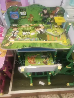 Boys Cartoon Study Table and Chair