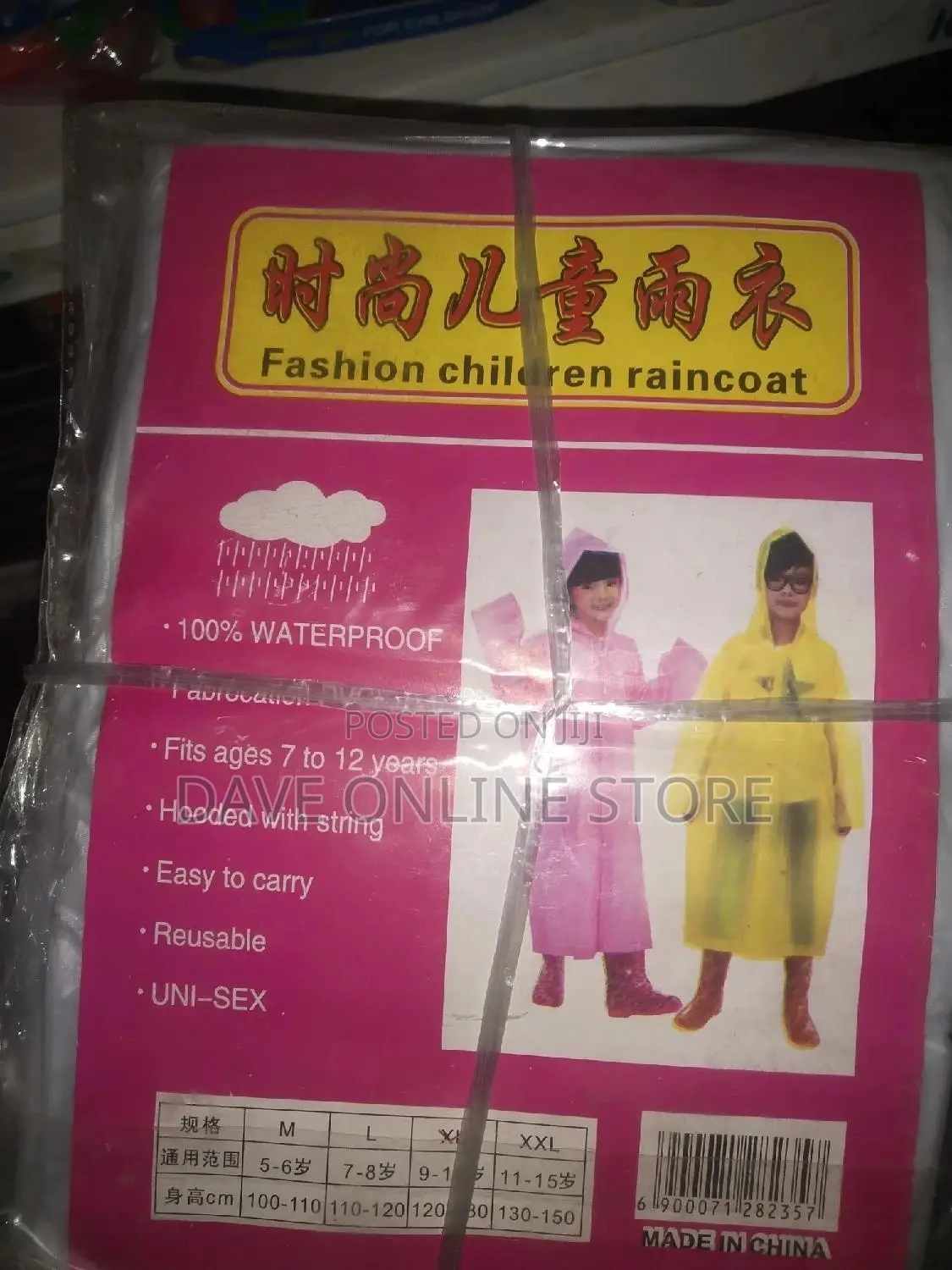 Fashion Children Raincoat