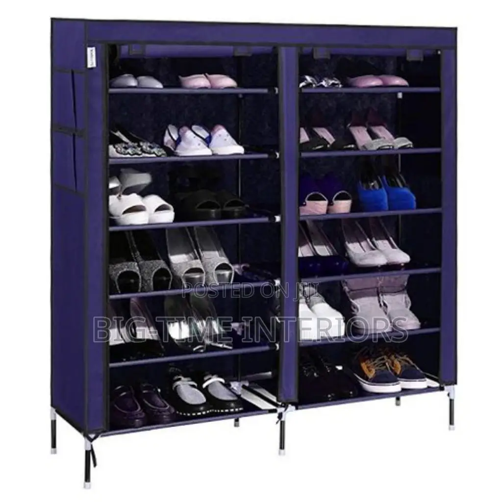 Double Metallic Shoe Rack