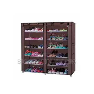 Double Metallic Shoe Rack