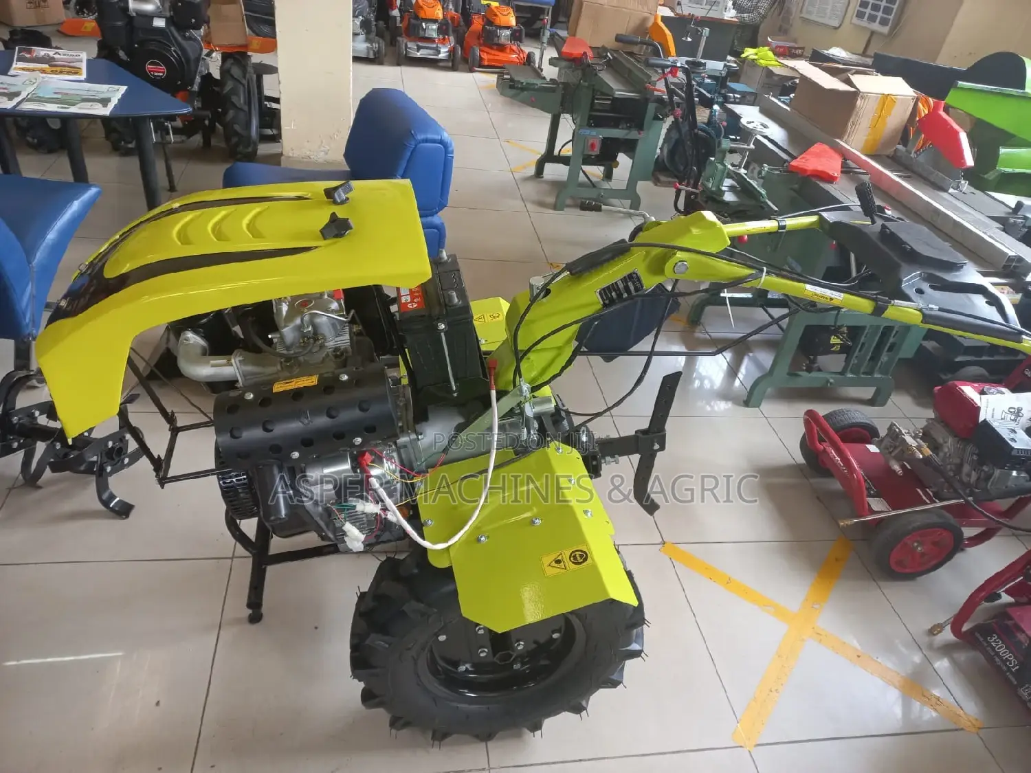 13HP Diesel Tiller Illuminated Levhart Sweden Brand