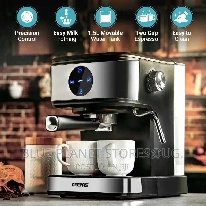 Geepas 1.5L Digital Coffee/Capuccino Maker | 850w | GCM41511