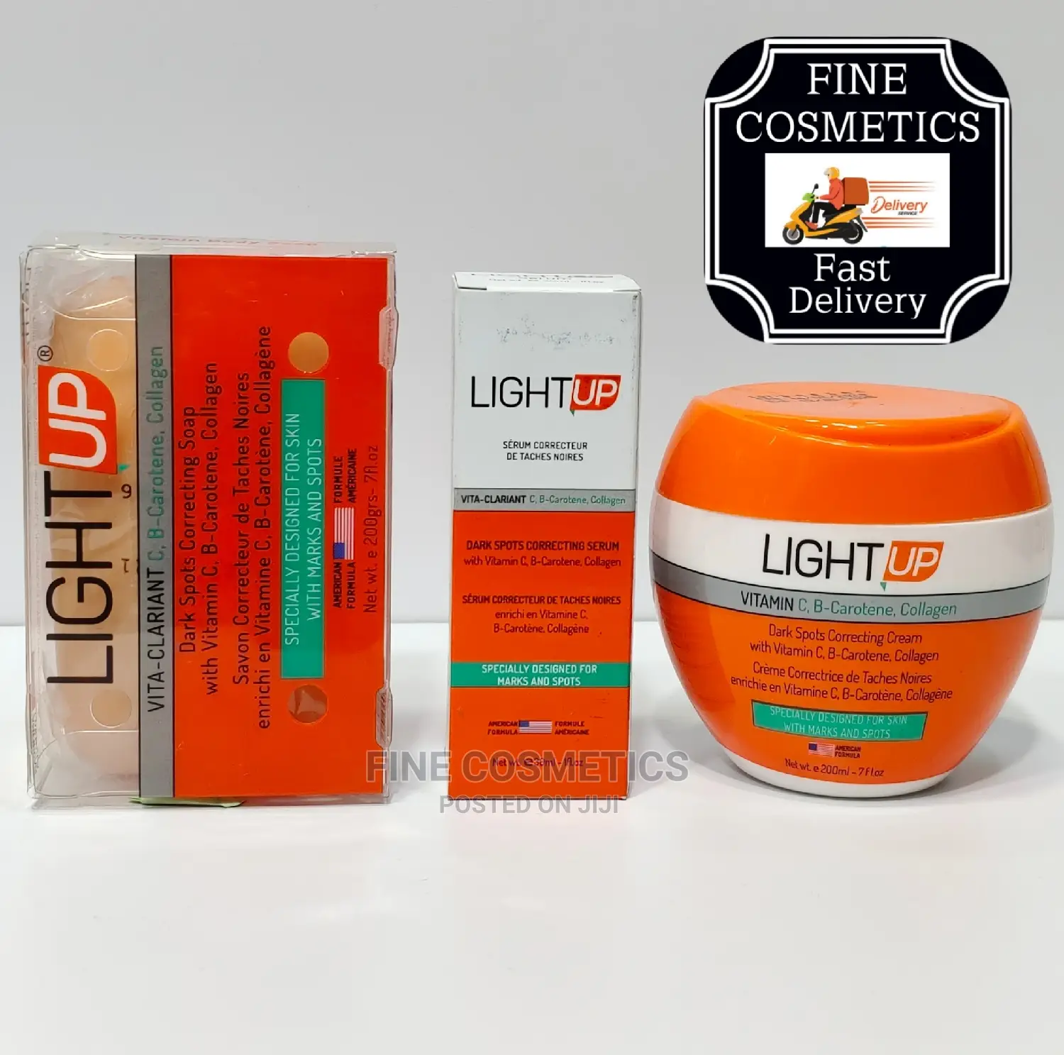 LIGHT UP Dark Spots Collector SET Of 3: CREAM + SERUM + SOAP