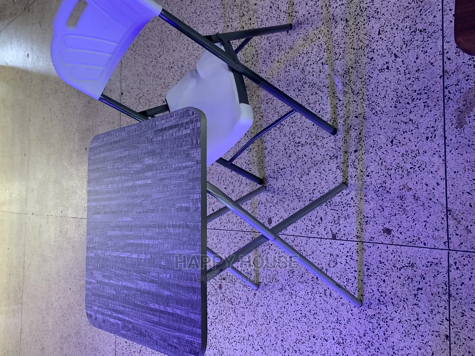 Set of Foldable Reading Table and Chair