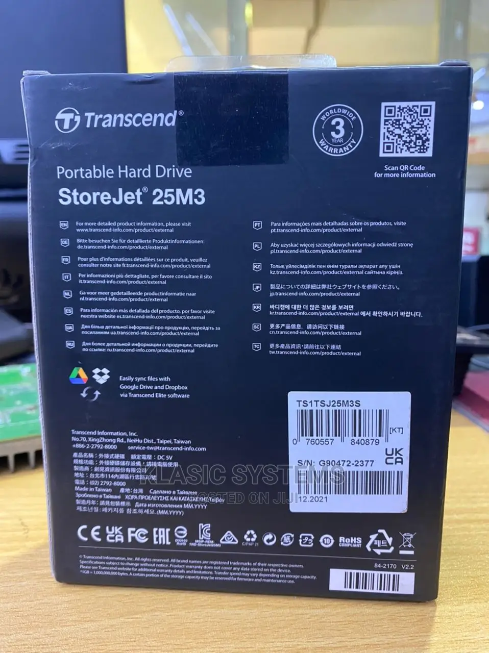 Store Jet 25M3 1tb External Hard Drive Available