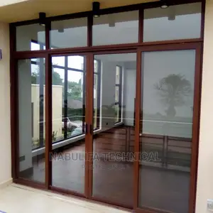 Aluminum Door With Top Fixed Glass Available.