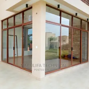 Aluminum Door With Top Fixed Glass Available.