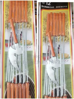12 Pieces Set of Barbeque Skewers