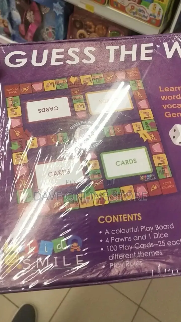 Guess the Word Children Board Game