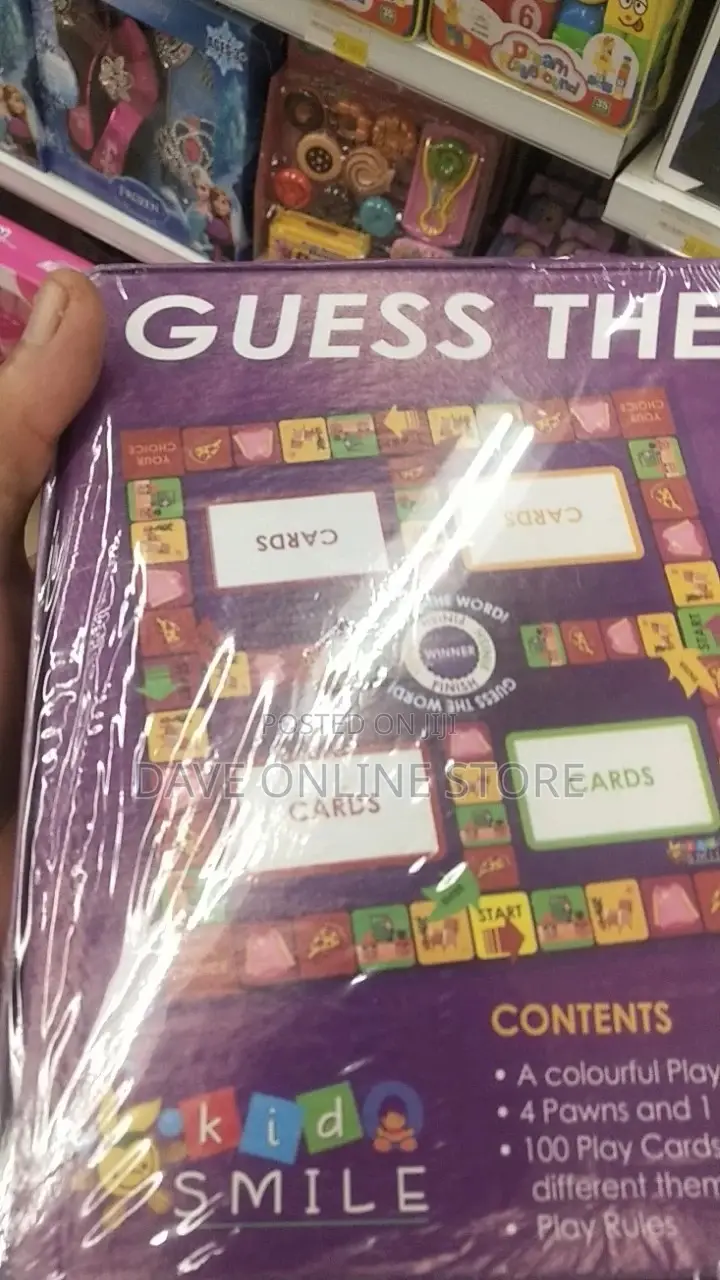 Guess the Word Children Board Game