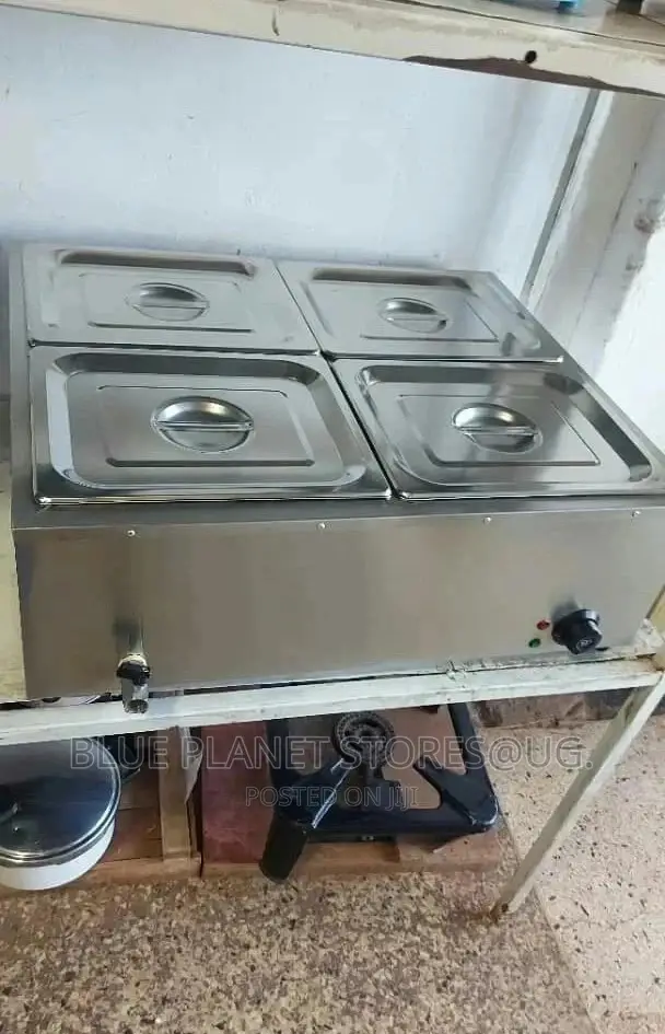 Commercial 4-pan Electric Bain Marie Food Warmers || 1200w