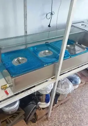 Commercial 3-Pan Electric Bain Marie Food Warmer With Glass