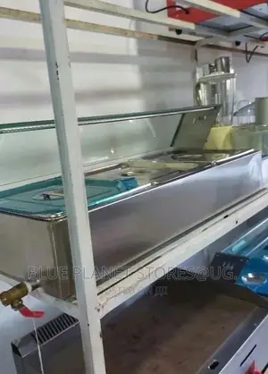 Commercial 3-Pan Electric Bain Marie Food Warmer With Glass