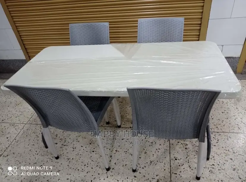 Set of Foldable Table With 4 Chairs