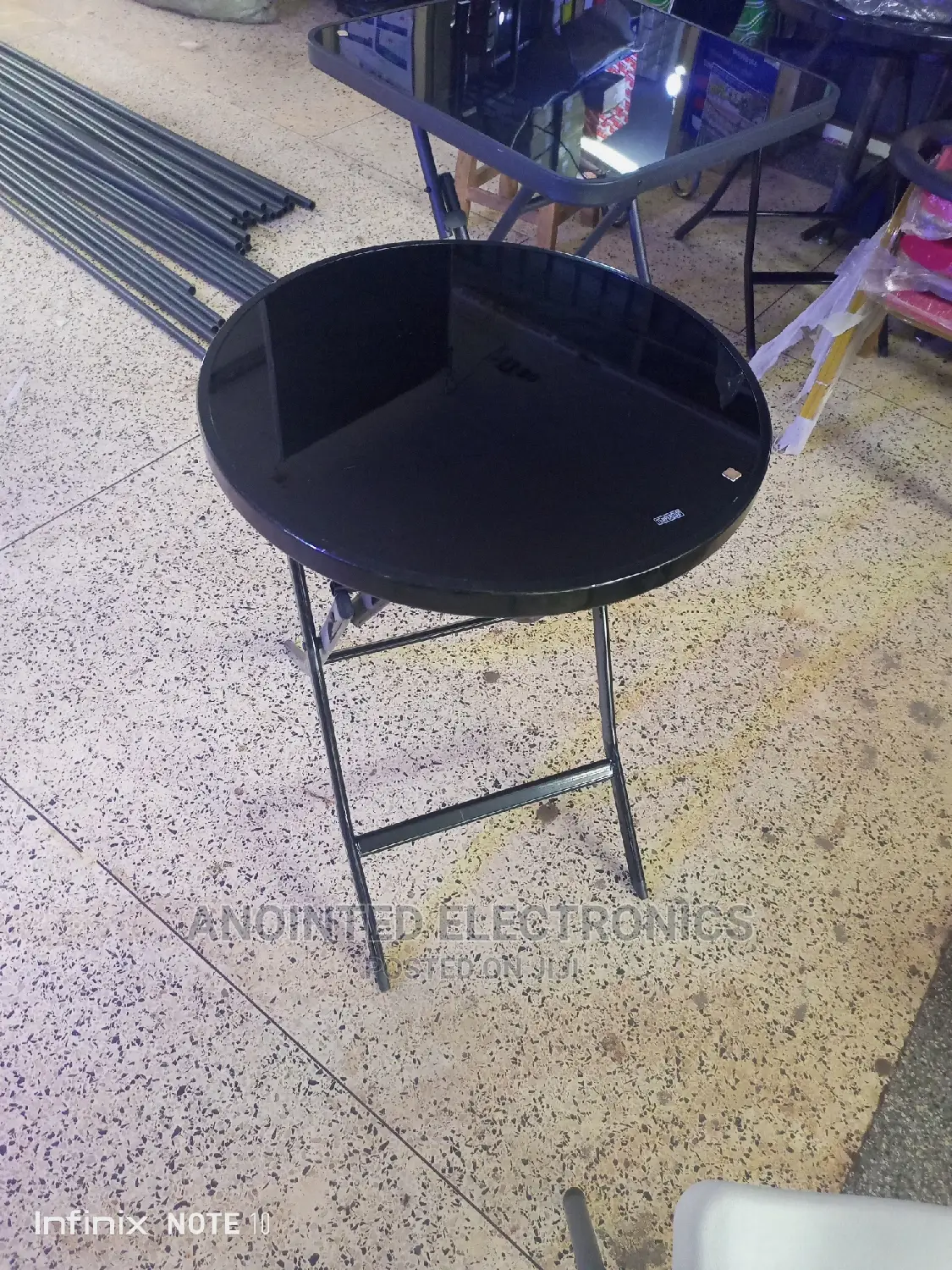Foldable Glass Table