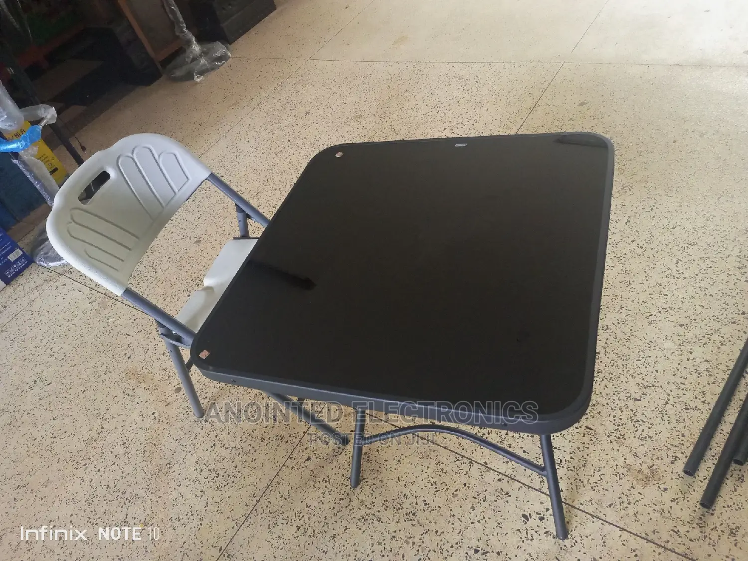 Foldable Glass Table's and a Chair