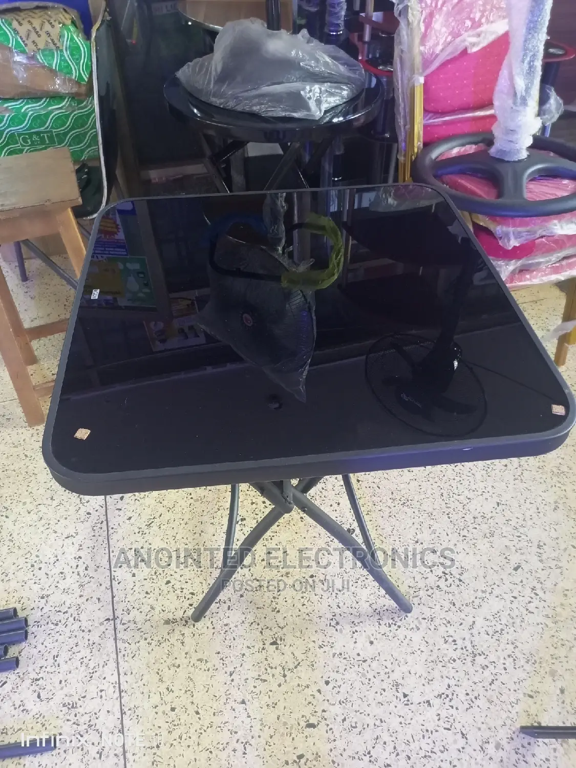 Foldable Glass Table