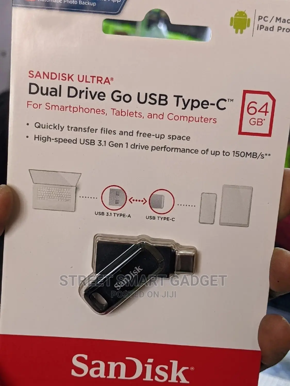 Sandisk 64gb Dualgodrive Type-C