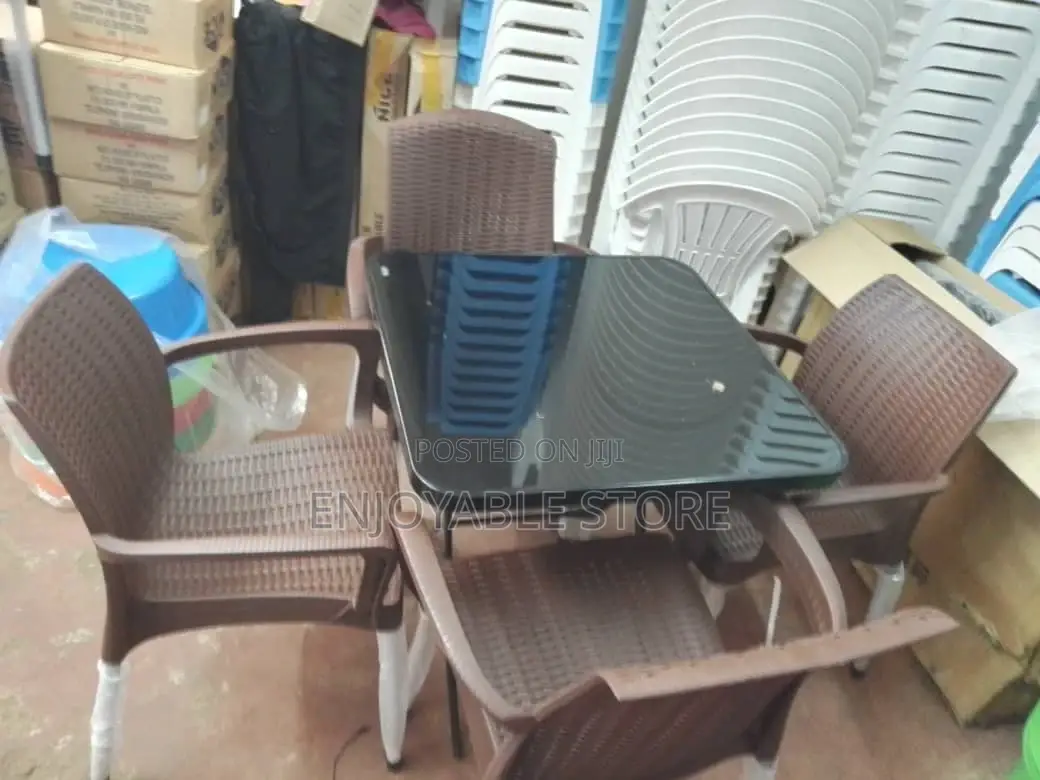 A Set of Square Table and 4 Chairs