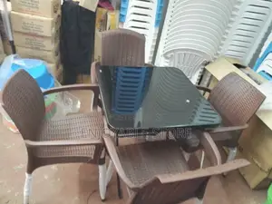 A Set of Square Table and 4 Chairs