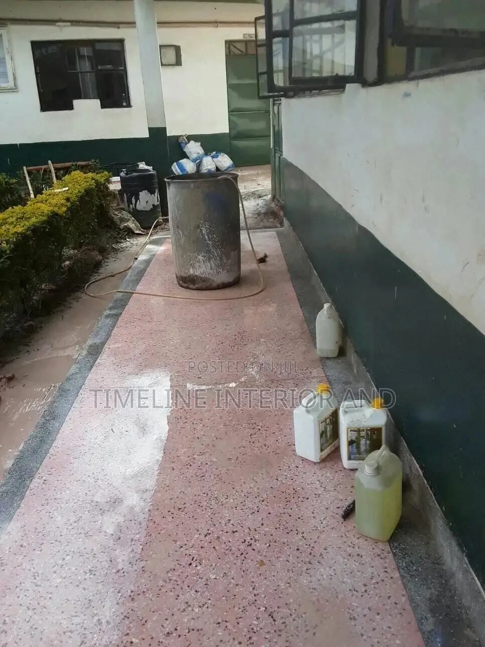 Terrazzo Flooring in Lweza Site.