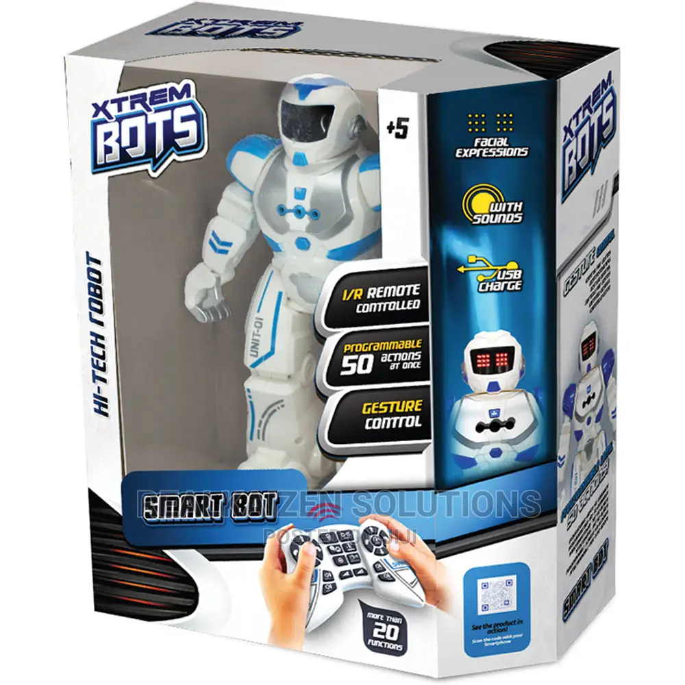 XTREME BOTS 50 Actions Hi-Tech Remote Control USB Robot
