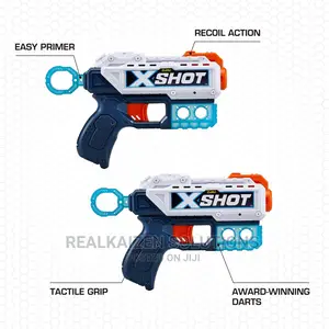 ZURU X-Shot Excel Double Kickback Foam 8 Dart Blaster Gun