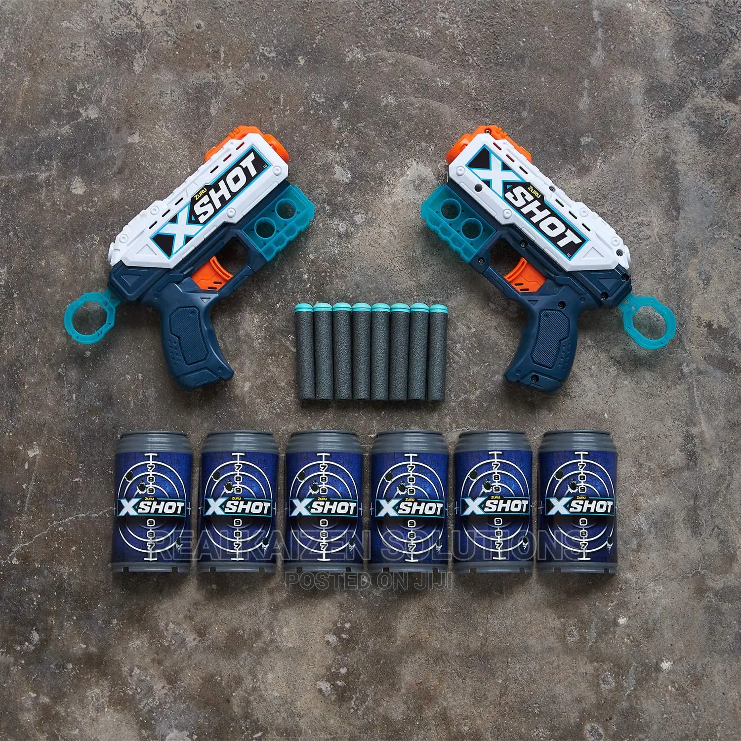 ZURU X-Shot Excel Double Kickback Foam 8 Dart Blaster Gun