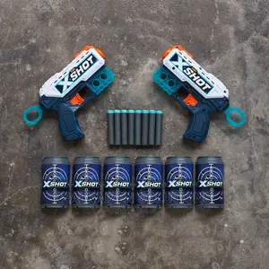 ZURU X-Shot Excel Double Kickback Foam 8 Dart Blaster Gun