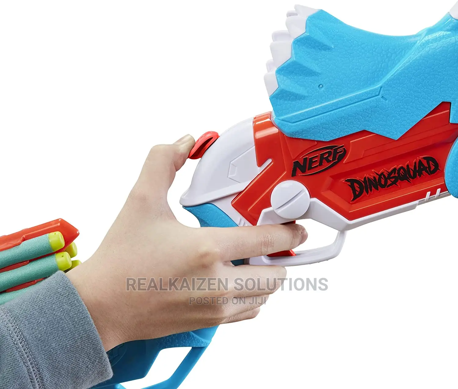 NERF Dinosquad Tricera-Blast Dart Blaster Gun