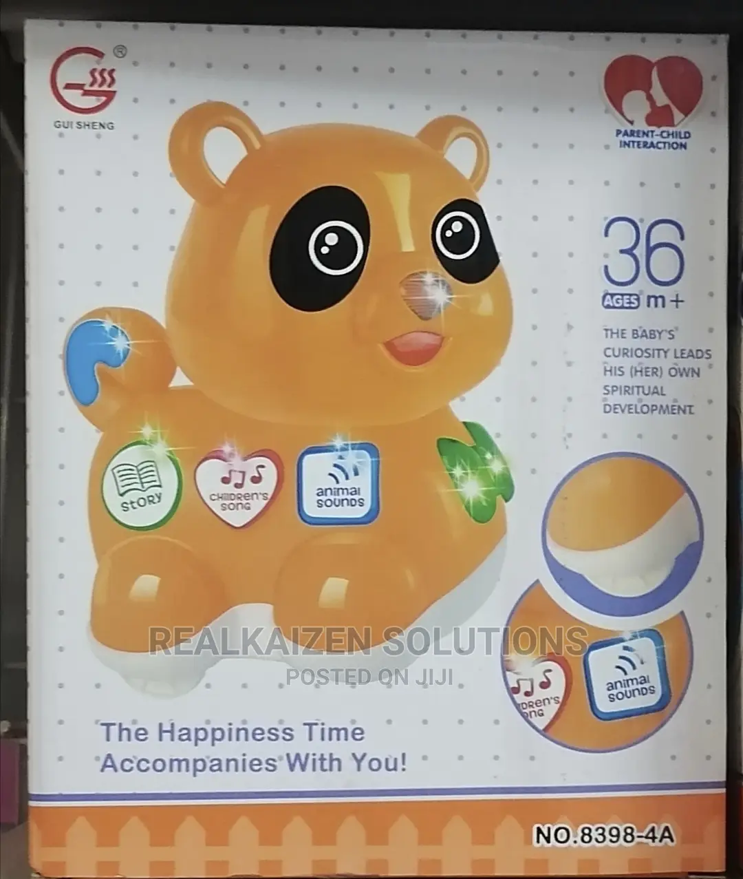 Panda Dog Cat Kid Learn Light Singing Story Animal Sounds