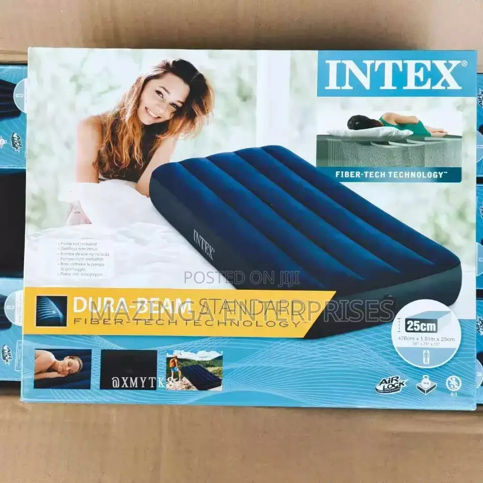 3x6 Intex Camping,Picnic,Tours Inflatable Mattress(Free Pump