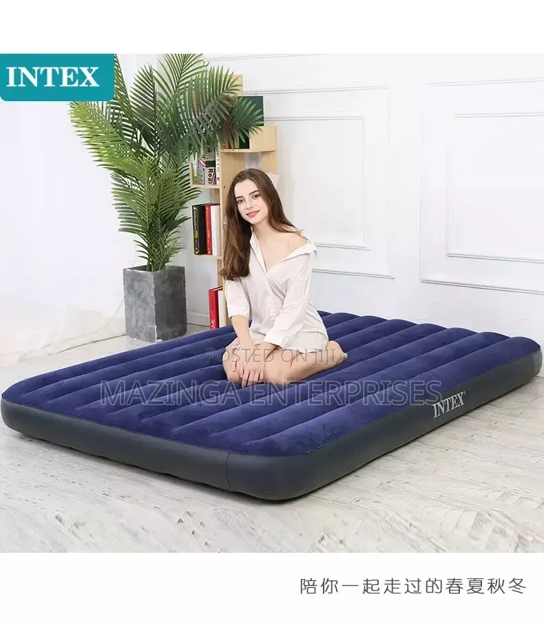 3x6 Intex Camping,Picnic,Tours Inflatable Mattress(Free Pump