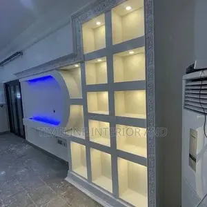 Gypsum Tv Wall Unit Designing.