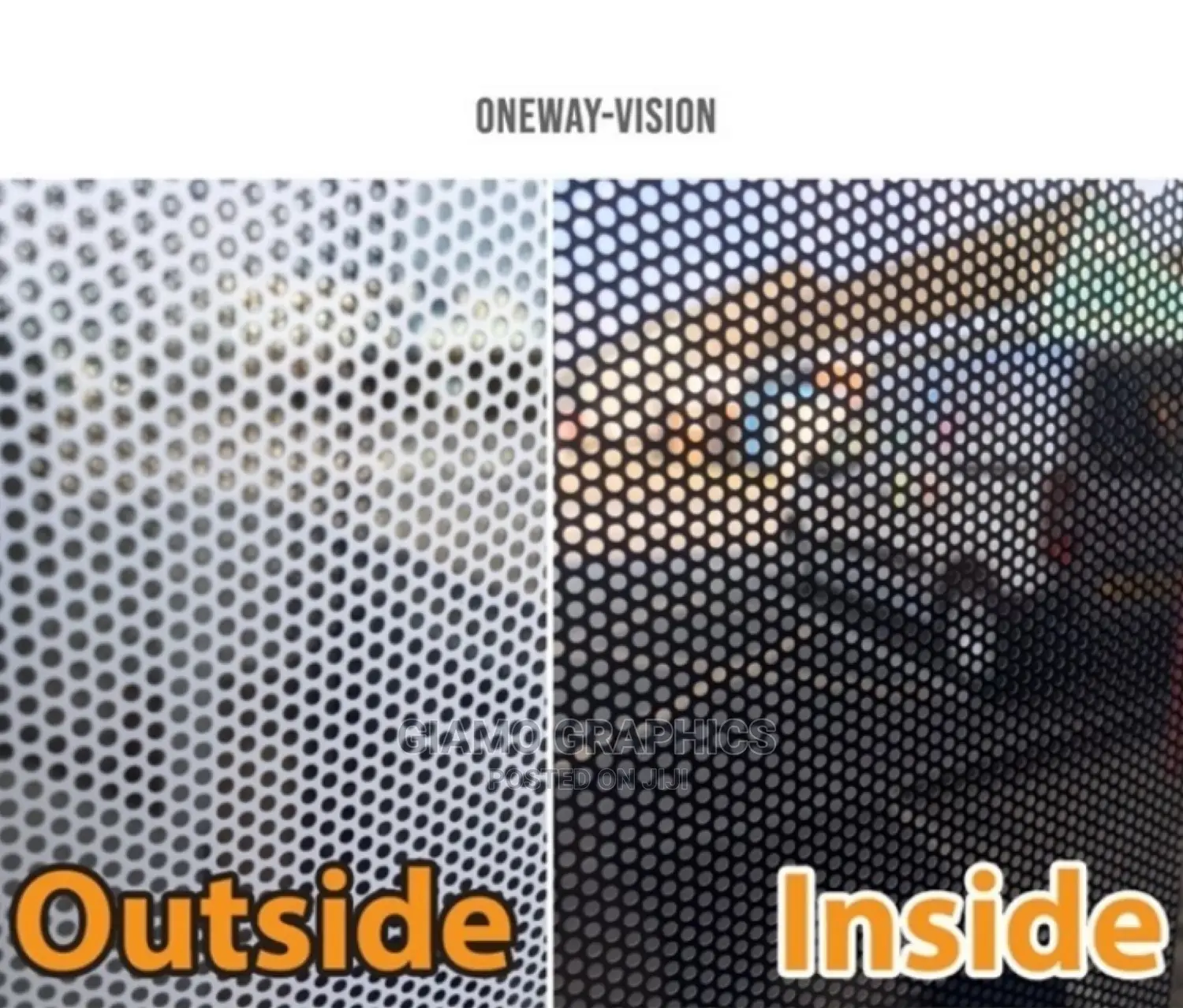 One Way Sticker (Glass Window Branding)