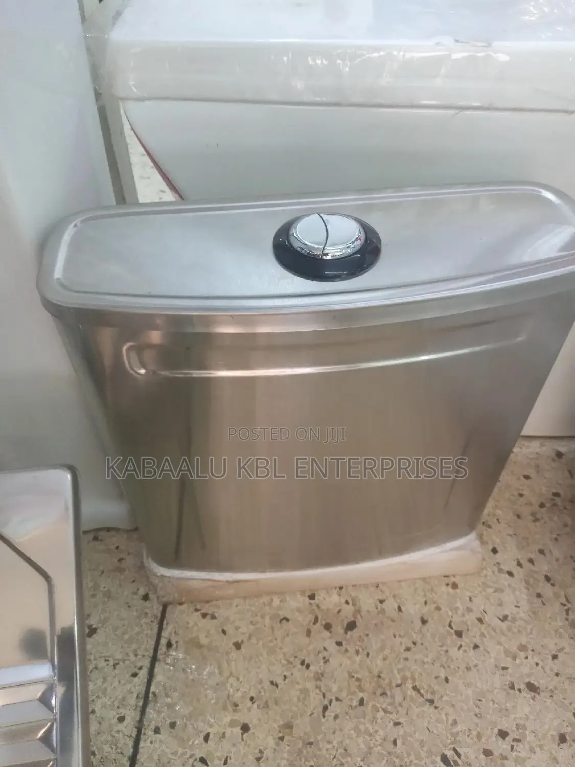 Complete Stainless Steel Squatting Pan and Stainless Cistern
