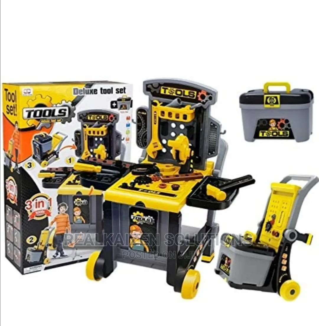 GRANDEX 3in1 Deluxe Kid Play Educational Tool Set