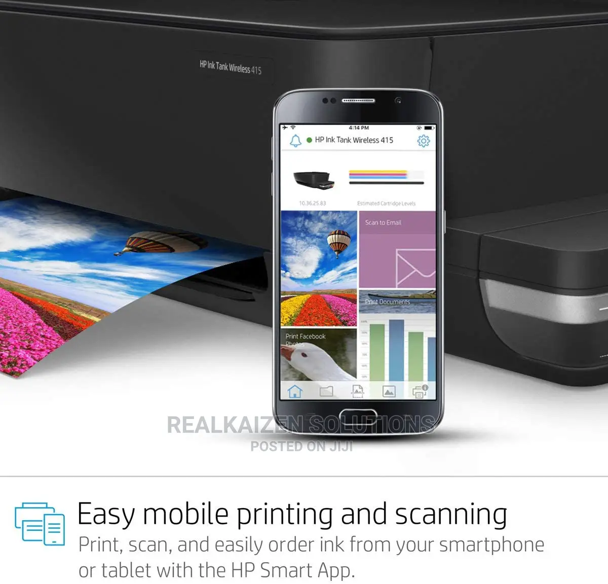 HP All-In-1 Ink Tank 415 Wifi Colour Printer