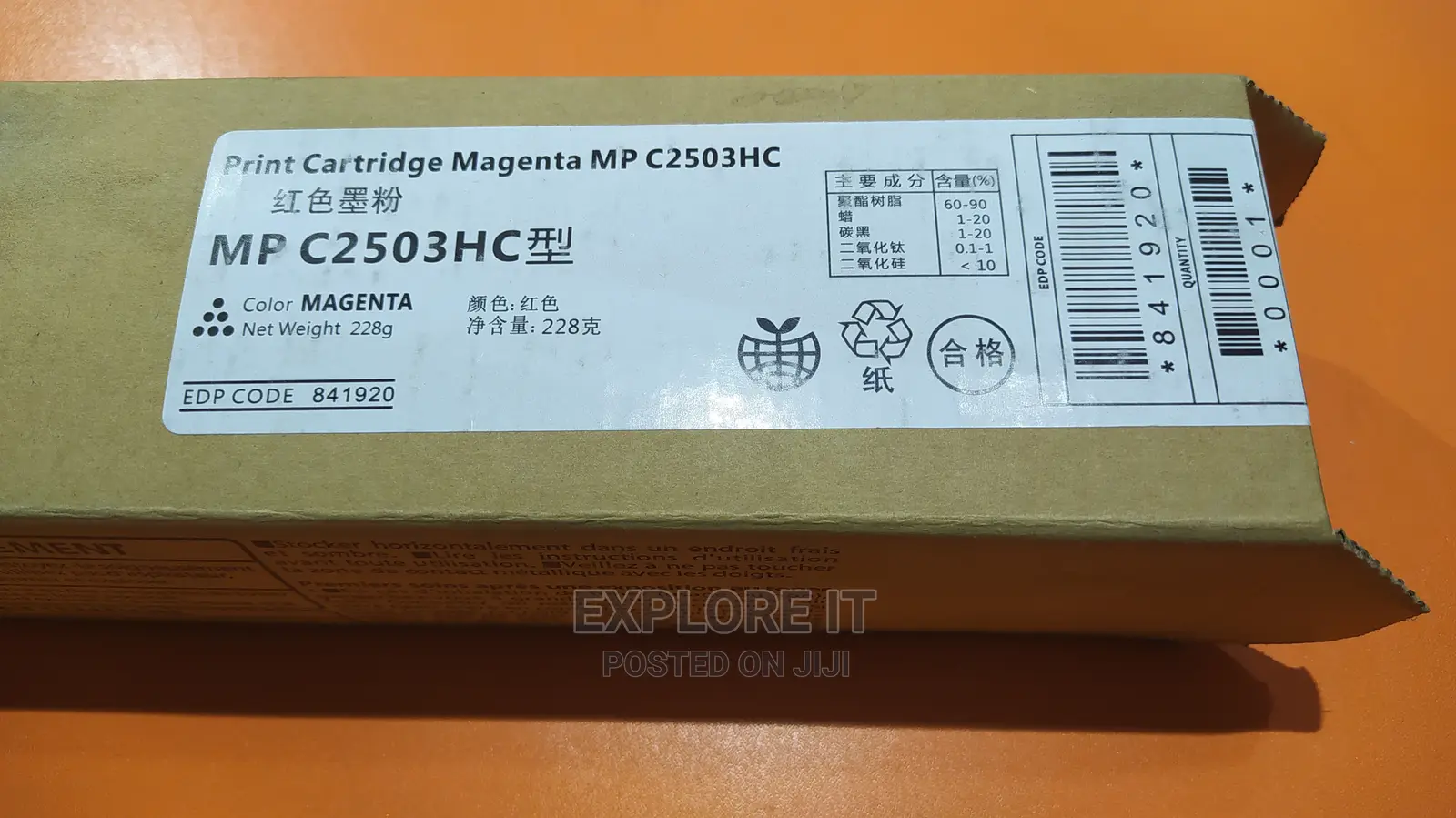 Ricoh Toner Cartridge MP C2503HC Magenta