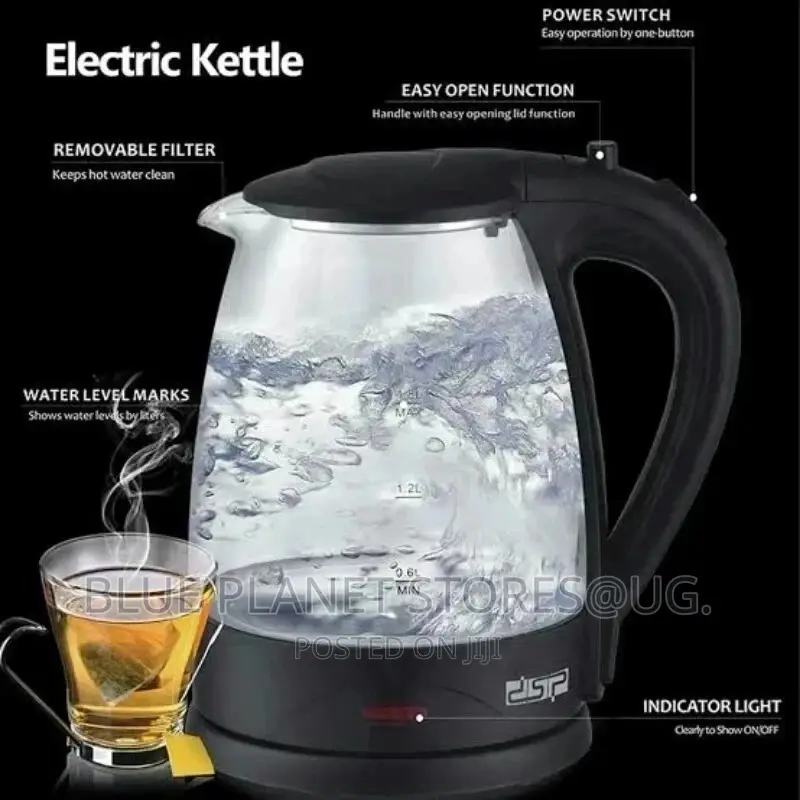 DSP 1.8litre Electric Glass Kettles || 2200w || KK_1129.