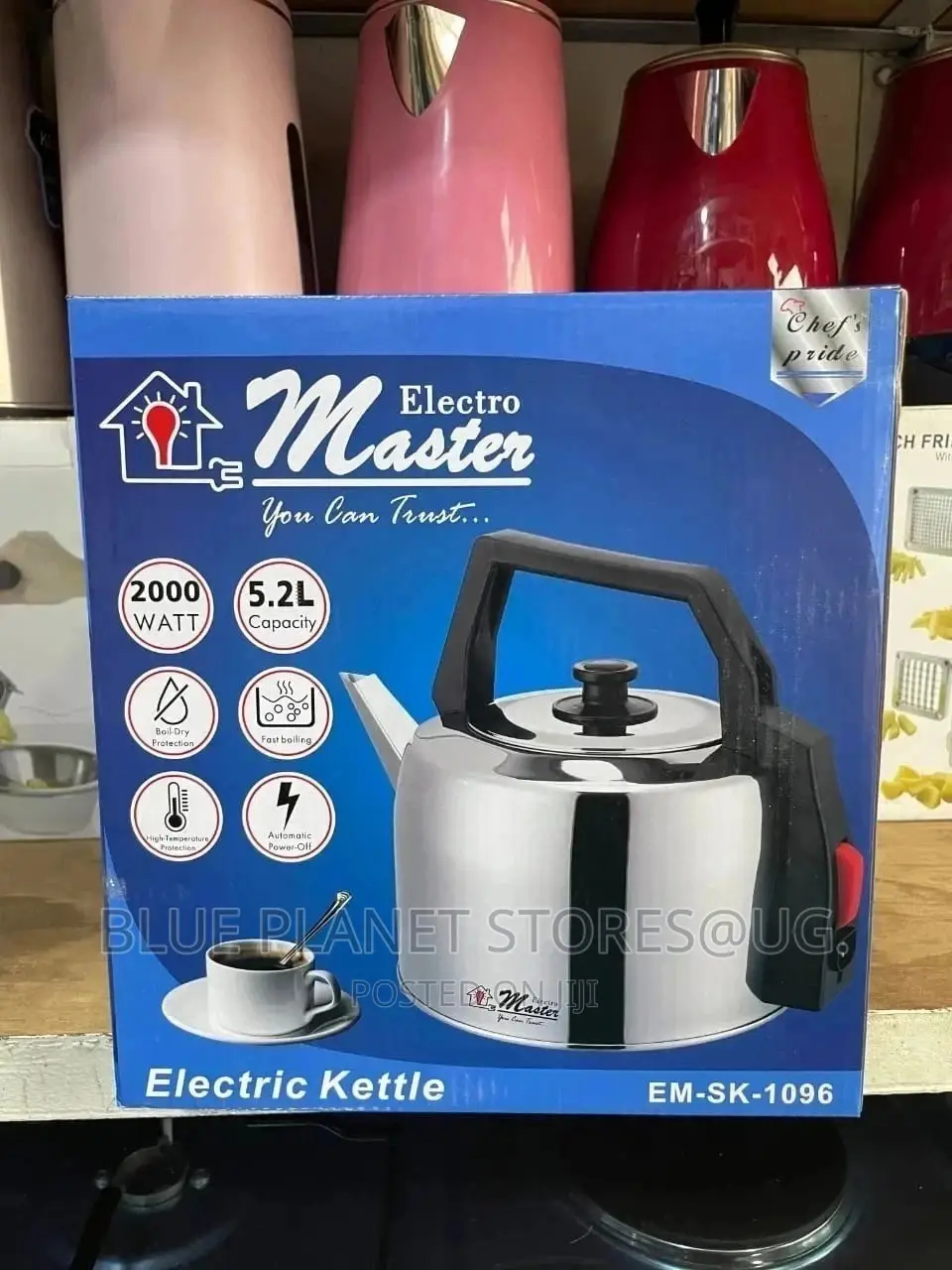 Electro Master 5.2L Electric Kettles || 2000w || EM-SK-1096.