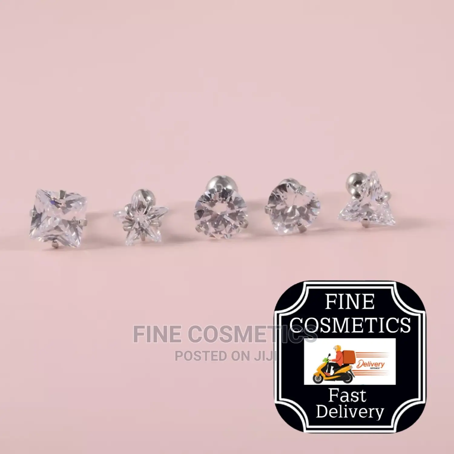 1pair Screw Earrings Surgical Steel Screw Stud Helix Rings
