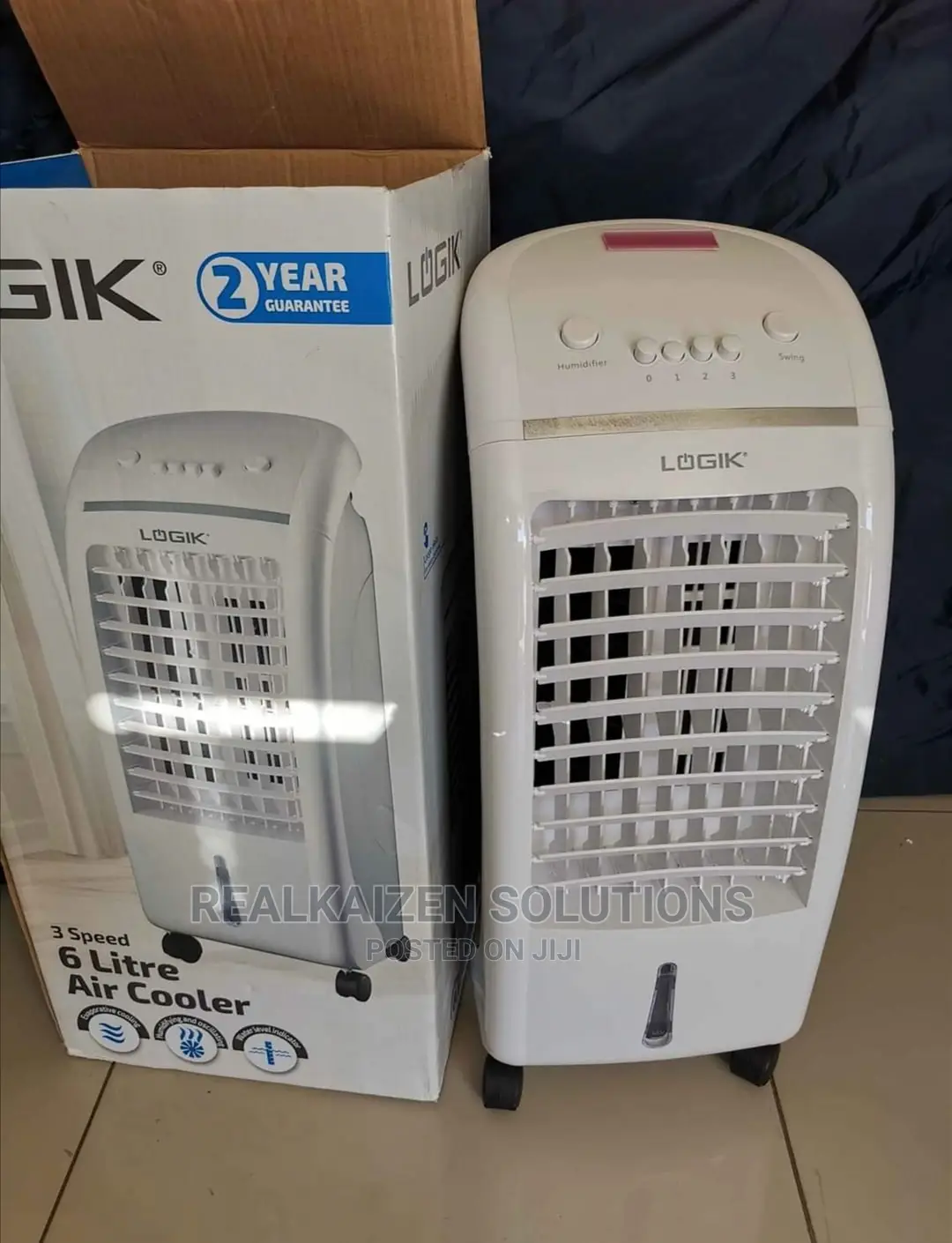 LOGIK 6 Litre 3 Speed Evaporative Air Cooler 65W
