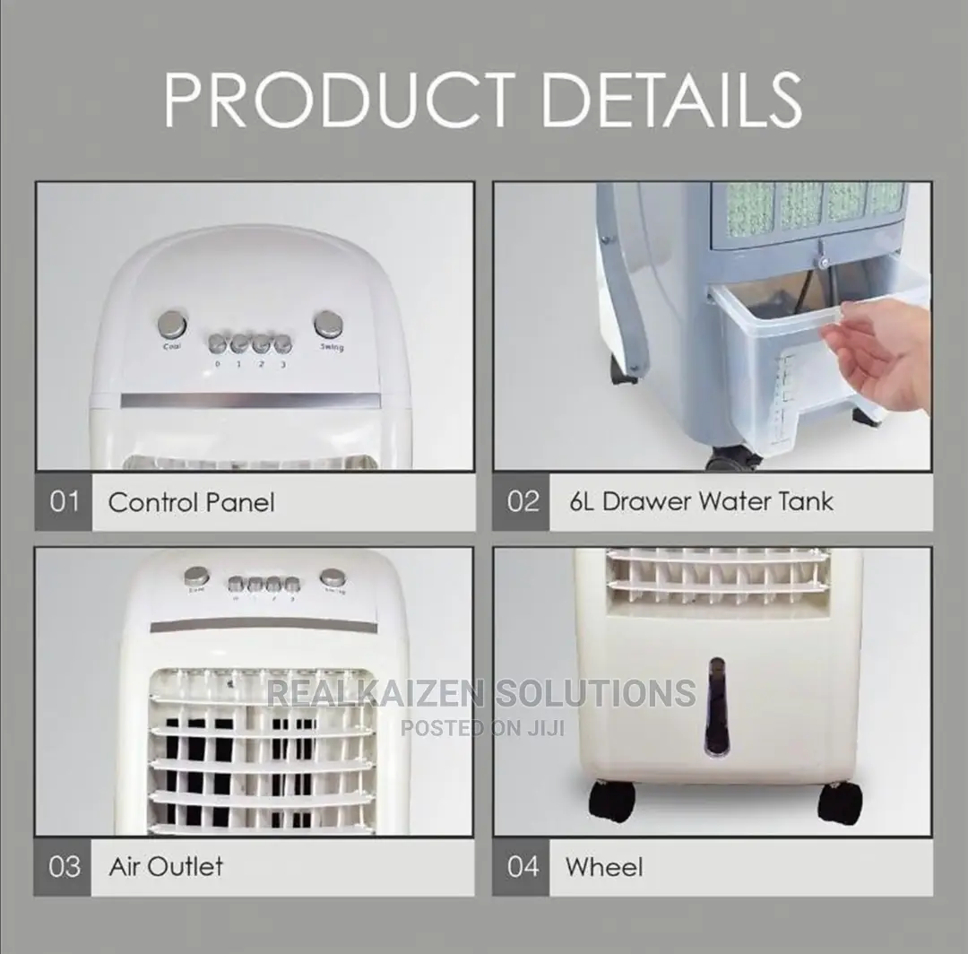 LOGIK 6 Litre 3 Speed Evaporative Air Cooler 65W