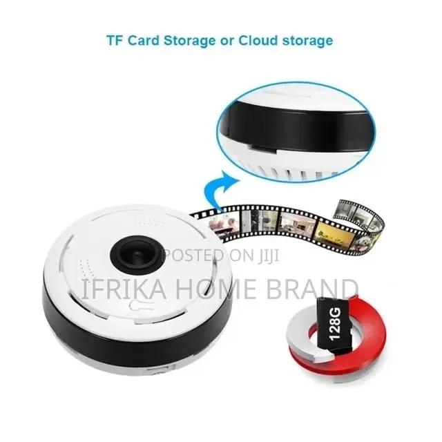 Wifi Spy Camera 3MP 1080P 360 Degree Panoramic Fisheye