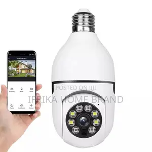 Wifi Spy Camera 1080P IP Bulb Camera PTZ 360°