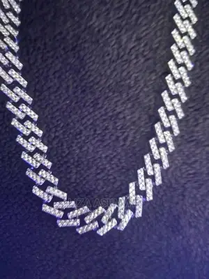 Iced Out Cuban Zig Zag Necklace Available