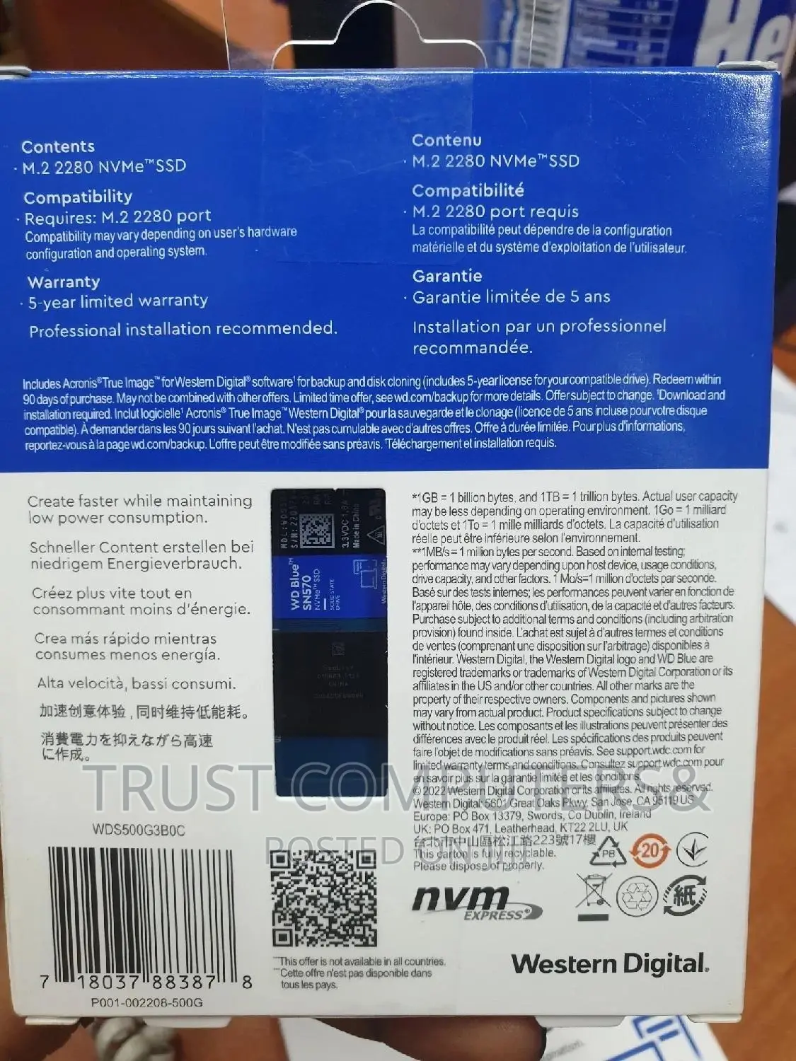 500gb Ssd Nvme Wd